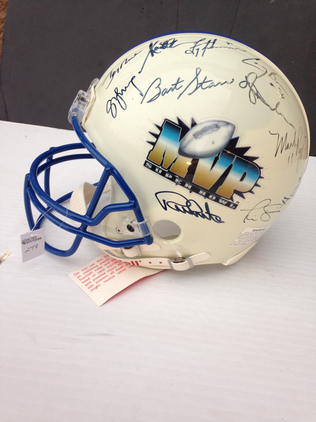Super Bowl MVP signed ProLine helmet 23 auto Montana Rice Aikman E SMITH STEINER