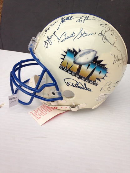 Super Bowl MVP signed ProLine helmet 23 auto Montana Rice Aikman E SMITH STEINER