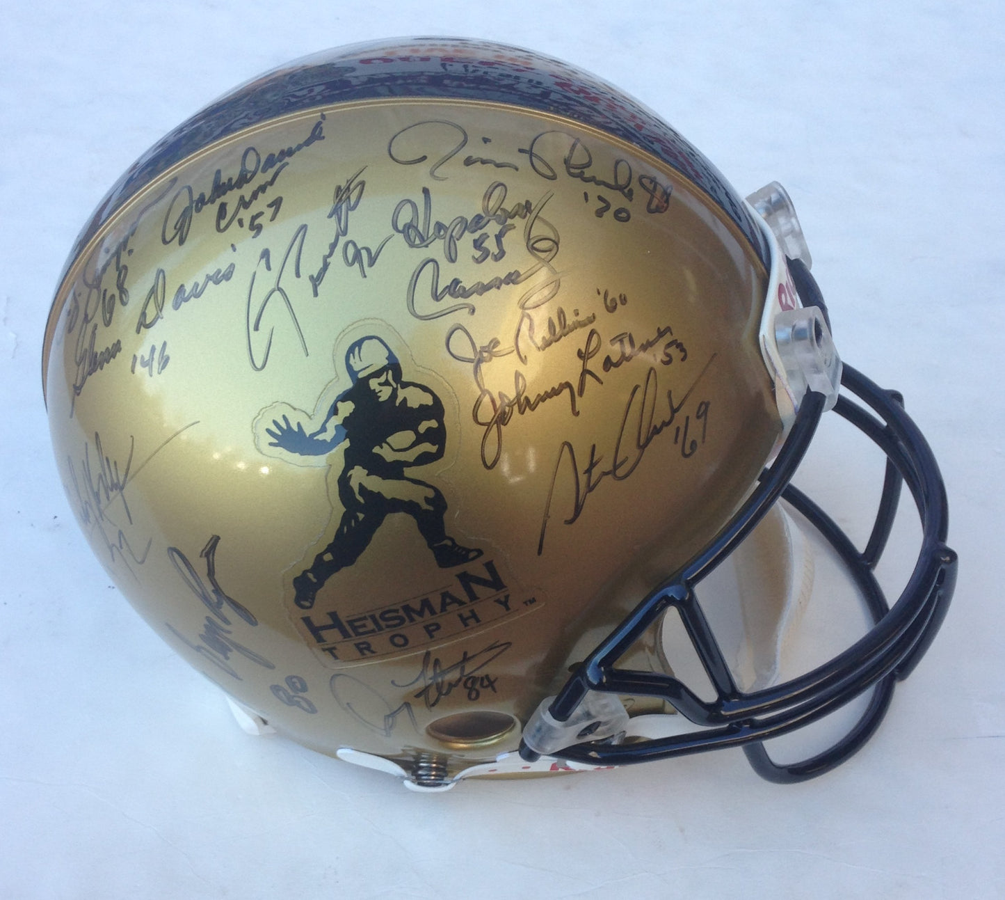 Heisman Trophy signed ProLine helmet 28 auto Barry Sanders Bo Jackson Steiner LE