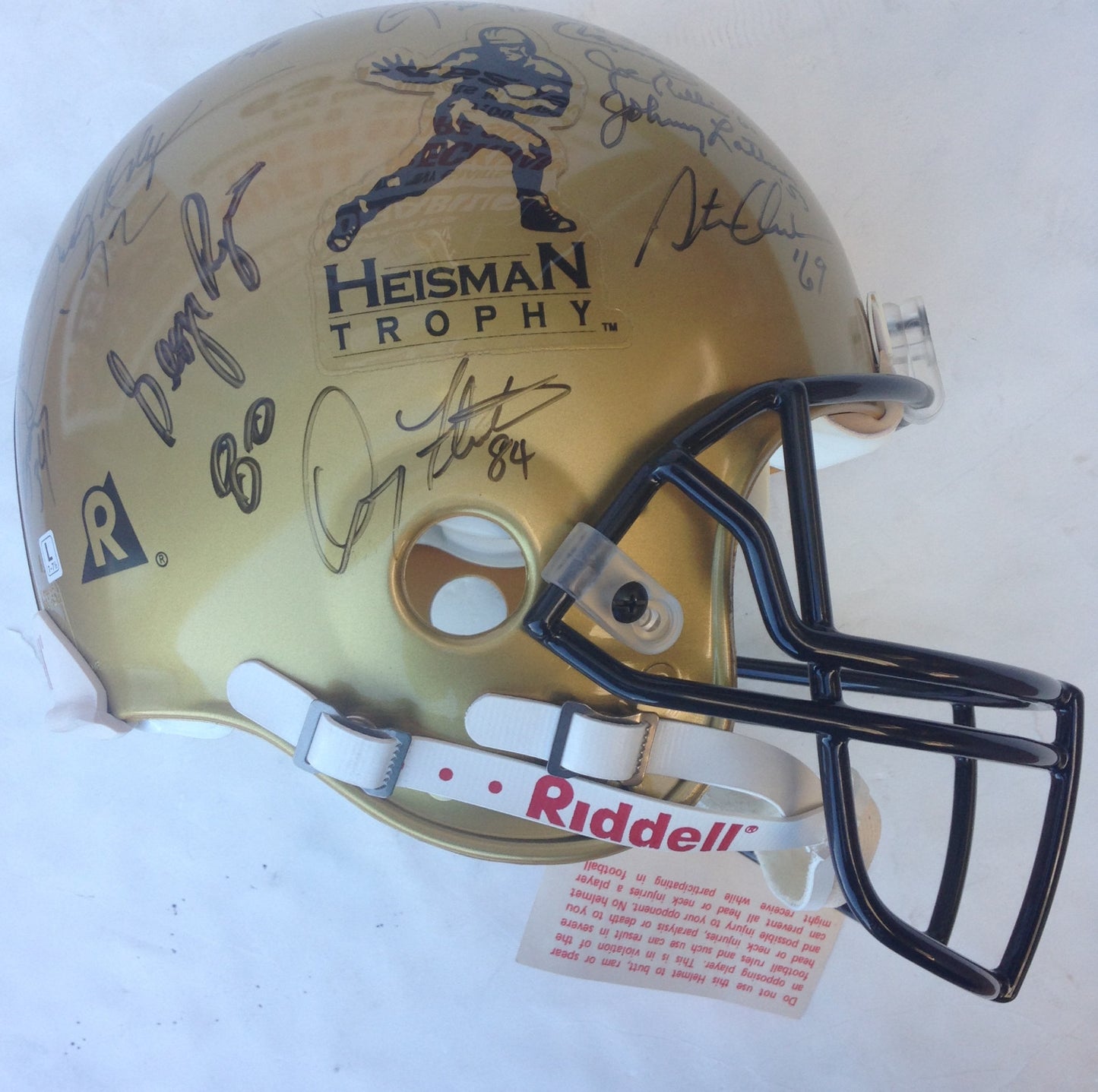 Heisman Trophy signed ProLine helmet 28 auto Barry Sanders Bo Jackson Steiner LE