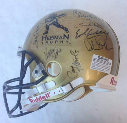 Heisman Trophy signed ProLine helmet 28 auto Barry Sanders Bo Jackson Steiner LE