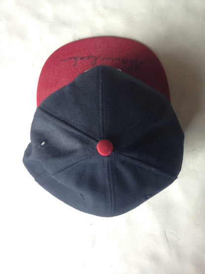 Warren Spahn signed Milwaukee Braves Cooperstown baseball hat auto HOF JSA COA