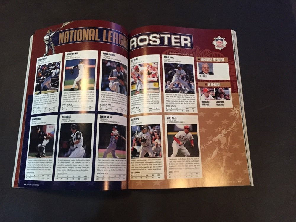 2002 Official MLB All Star Game Program Barry Bonds Baseball Milwaukee Unscored