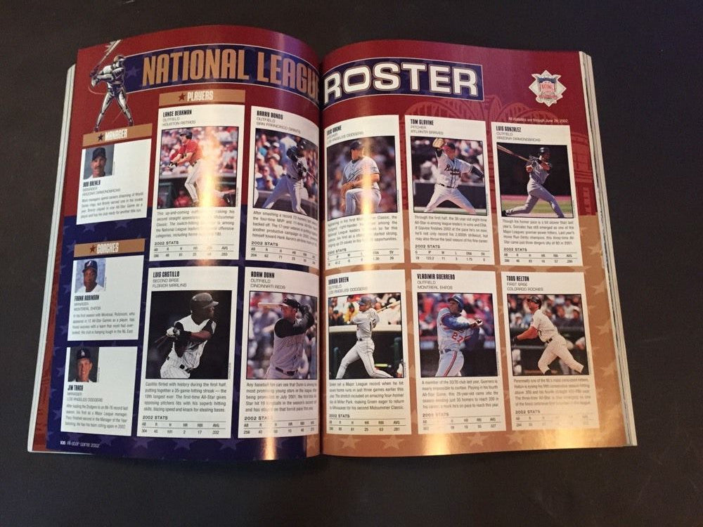 2002 Official MLB All Star Game Program Barry Bonds Baseball Milwaukee Unscored