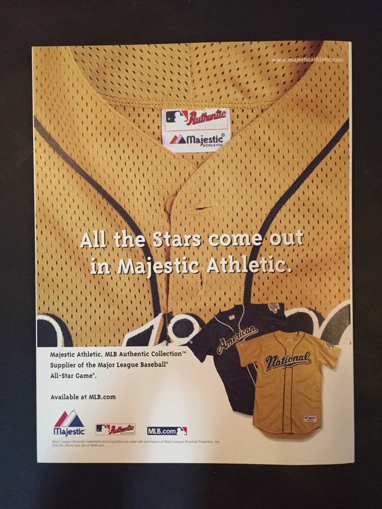 2002 Official MLB All Star Game Program Barry Bonds Baseball Milwaukee Unscored