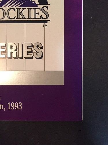 Colorado Rockies First Game Ever April 5 1993 Shea Stadium Vs Mets Mint Program