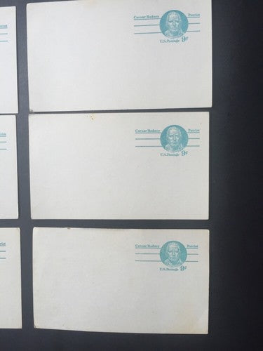 1976 Unused 9 Cent Caesar Rodney 6 Postcards Postcard Lot