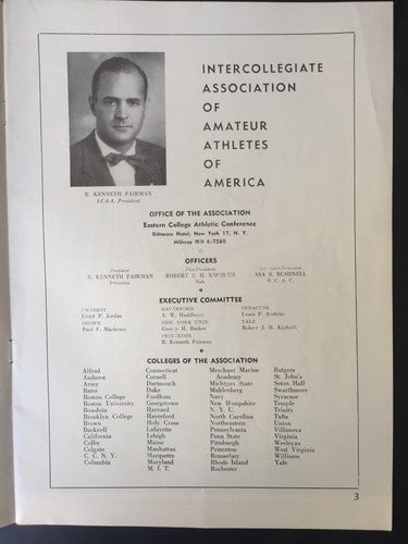 1948 Icaaaa Track And Field Championships Program Triborough Stadium New York