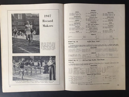 1948 Icaaaa Track And Field Championships Program Triborough Stadium New York