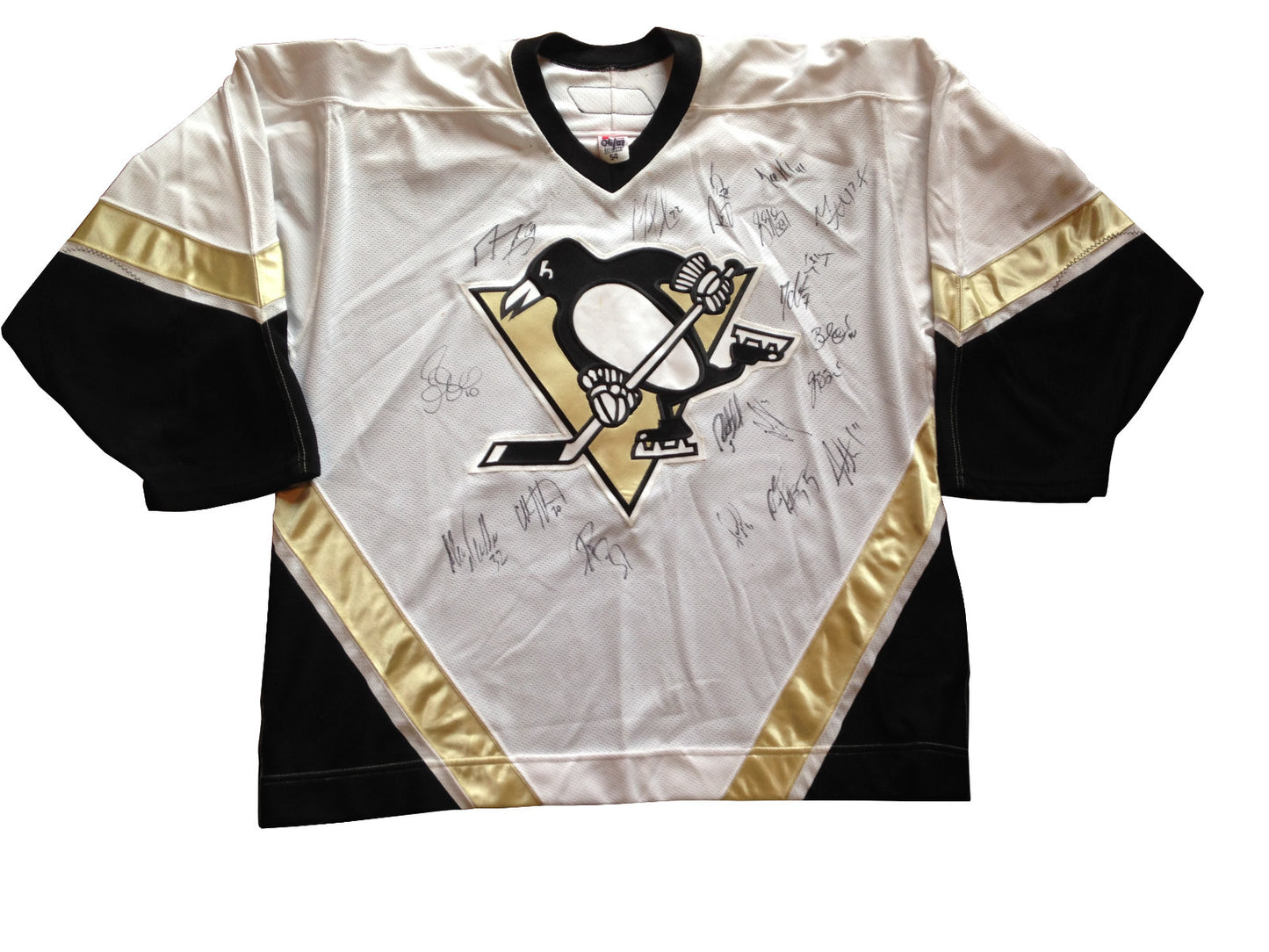 Pittsburgh Penguins 2006 07 team signed Sidney Crosby Practice jersey Auto Jsa