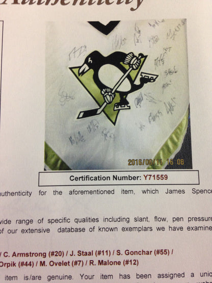 Pittsburgh Penguins 2006 07 team signed Sidney Crosby Practice jersey Auto Jsa