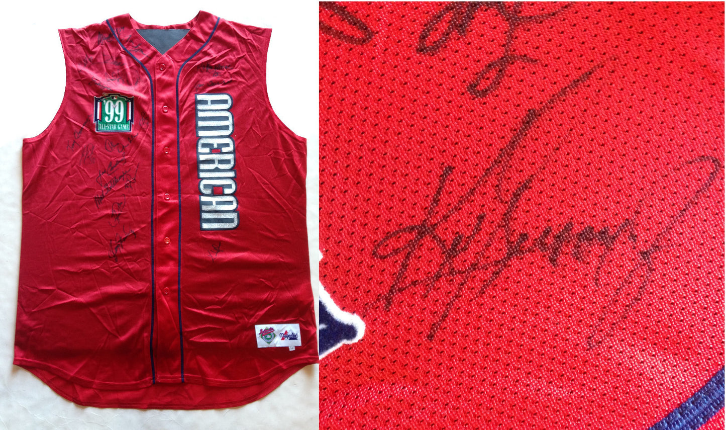 Clonginger signed game used 1999 MLB All Star jersey 19 auto Ken Griffey JR JSA