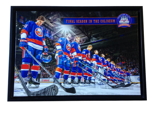 New York Islanders Final Season Coliseum framed canvas John Tavares