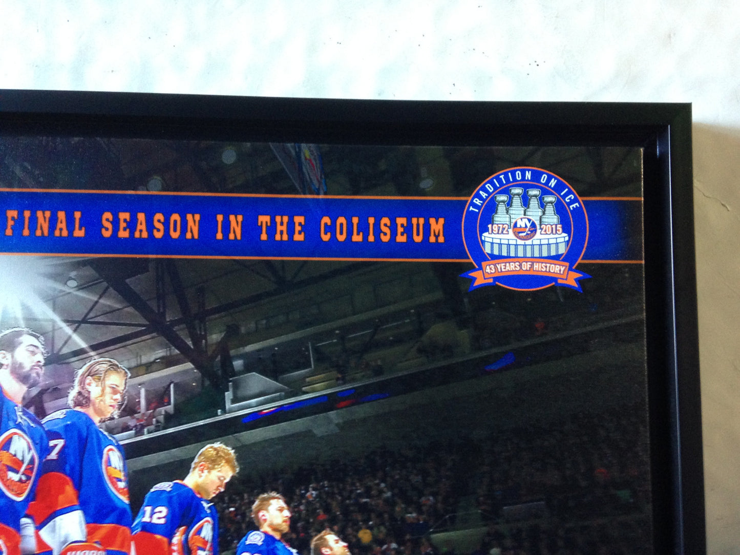 New York Islanders Final Season Coliseum framed canvas John Tavares