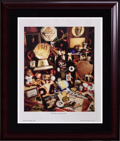 Willie Mays Giants signed 12x16 baseball Memorabilia photo auto HOF CBM COA