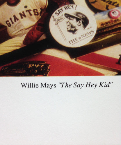 Willie Mays Giants signed 12x16 baseball Memorabilia photo auto HOF CBM COA