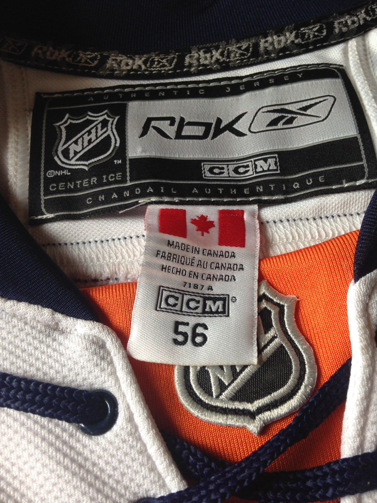 John Tavares signed Reebok CCM authentic Islanders jersey auto fight strap jsa