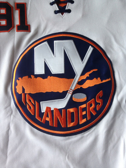 John Tavares signed Reebok CCM authentic Islanders jersey auto fight strap jsa