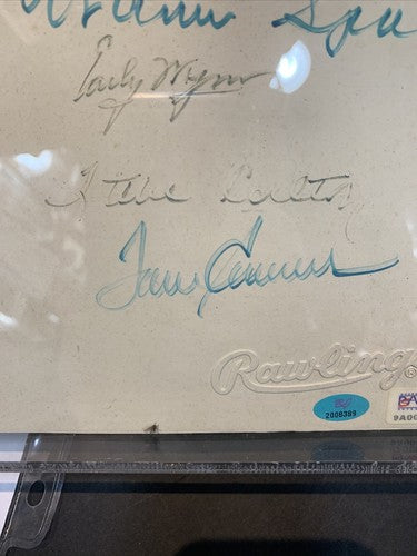 300 Win Pitching Rubber Signed Tom Seaver Nolan Ryan Spahn Auto Psa /300 & Case
