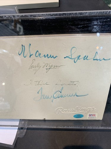 300 Win Pitching Rubber Signed Tom Seaver Nolan Ryan Spahn Auto Psa /300 & Case