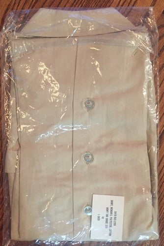 Army Woman’s Shade Shirt Tan Original war Sealed 18 325 Cotton Polyster Rare New
