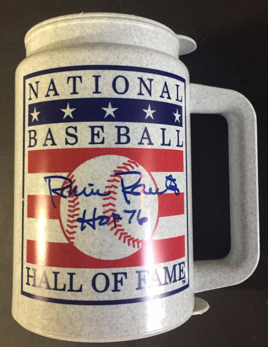 Robin Roberts Signed Hall of Fame Plastic Mug HOF 76 Autograph Phillies COA