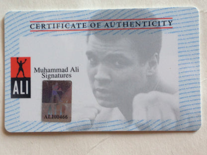 Muhammad Ali Cassius Clay Signed 20x24 photo framed auto PSA /DNA Ali holo COA