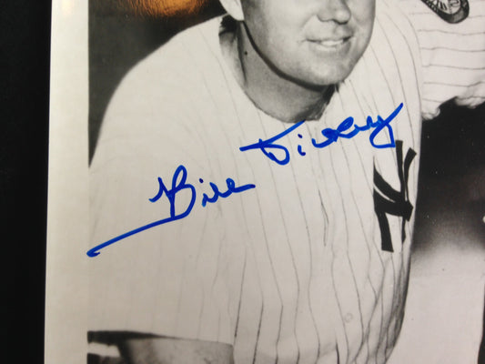 Yogi Berra Bill Dickey #8 Yankees Catchers signed 8x10 photo framed Hof Auto JSA