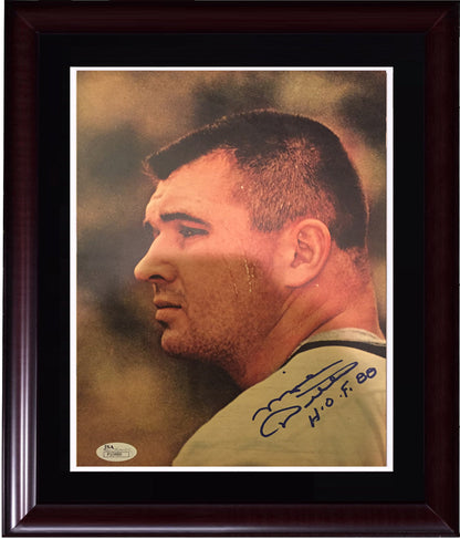 Mike Ditka Signed 8x10 Framed Photo Ins HOF 88 Bears Auto JSA COA