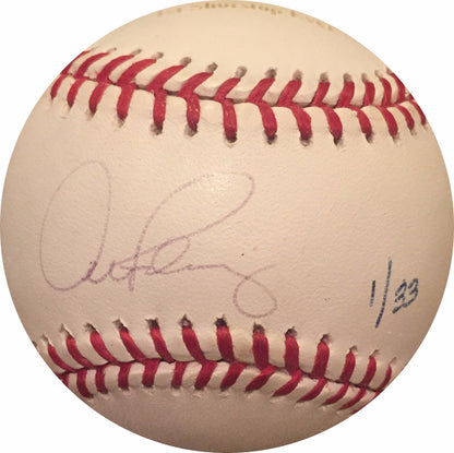 Alex Rodriguez hand Signed official mlb Stat Baseball LTD 1/33 Auto Steiner COA