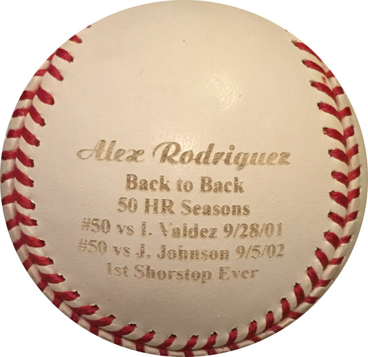 Alex Rodriguez hand Signed official mlb Stat Baseball LTD 1/33 Auto Steiner COA