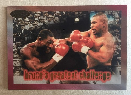 1996 RINGSIDE MIKE TYSON  Vs FRANK BRUNO SAMPLE PROMO  BOXING CARD MINT Rare