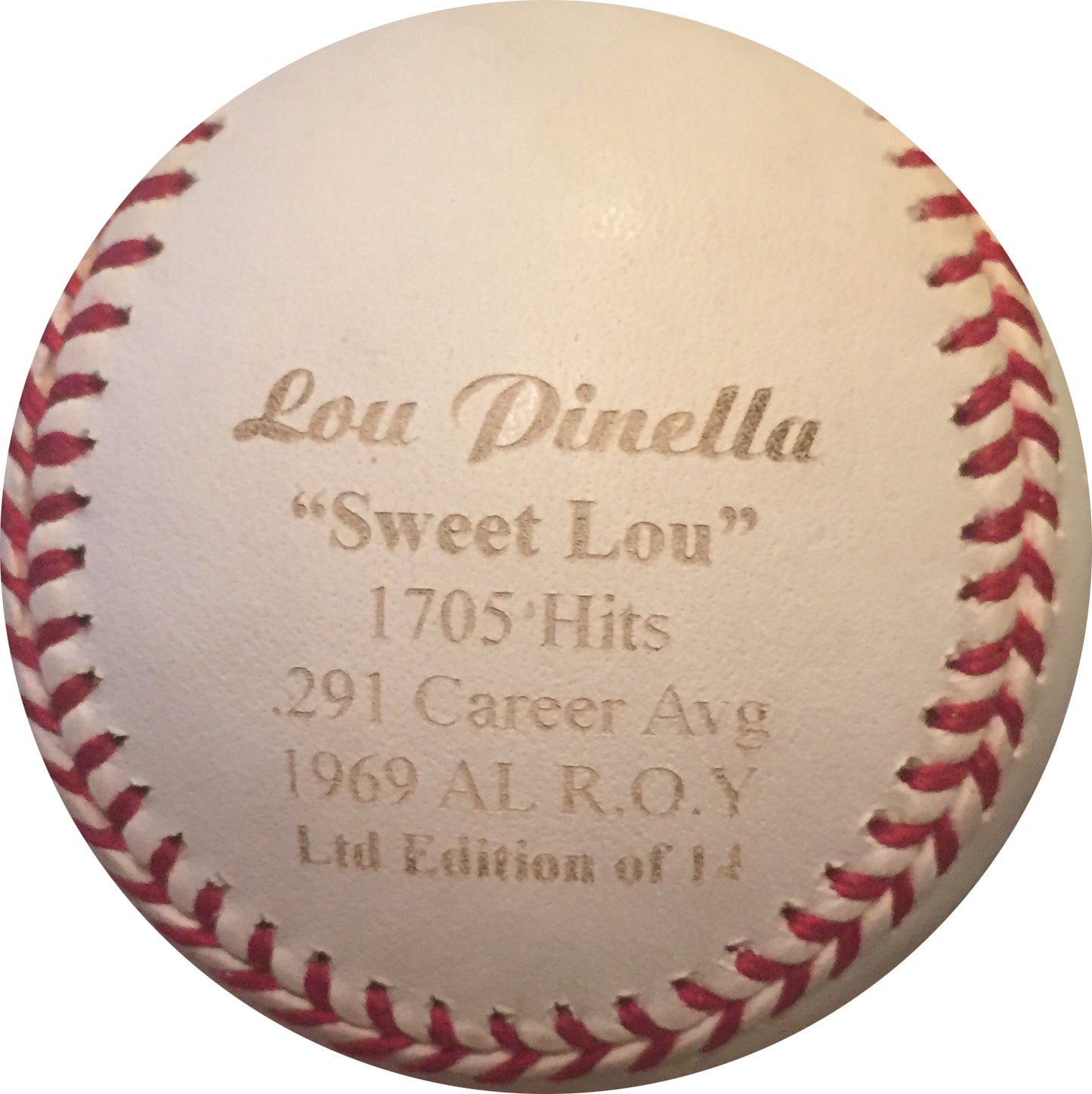 Lou Piniella Signed OFFICIAL Stat Baseball LE 1/14 Auto Steiner MLB COA