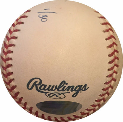 Magglio Ordonez Signed OML Engraved Stat Baseball LTD 1/30 Auto Steiner MLB COA