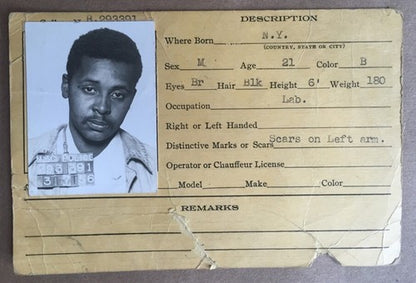 Original 1956 Nypd Mug Shot Photo Grand Larceny 103Rd Pct Queens 93020 Police Ny