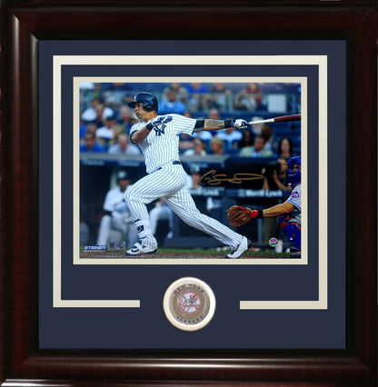 Gary Sanchez Ny Yankees signed 8x10 photo framed ROOKIE AUTOGRAPH Steiner COA