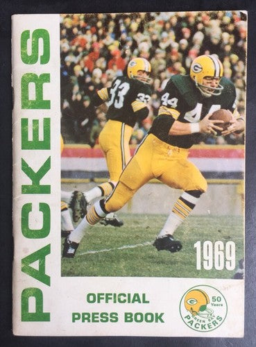 Green Bay Packers 1969 Media Guide Press Book Yearbook Ray Nitschke Bart Starr