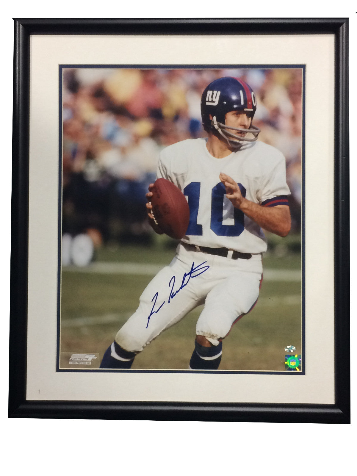 Fran Tarkenton NY Giants signed 16x20 photo framed mint 10 autograph HOF COA