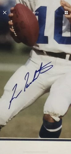 Fran Tarkenton NY Giants signed 16x20 photo framed mint 10 autograph HOF COA