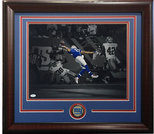 Odell Beckham Jr Signed 16x20 Spotlight Photo framed Catch Auto JSA Giants Rams