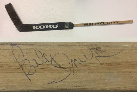 Billy Smith Islanders signed game used KOHO 231 goalie stick CBM COA Stanley Cup