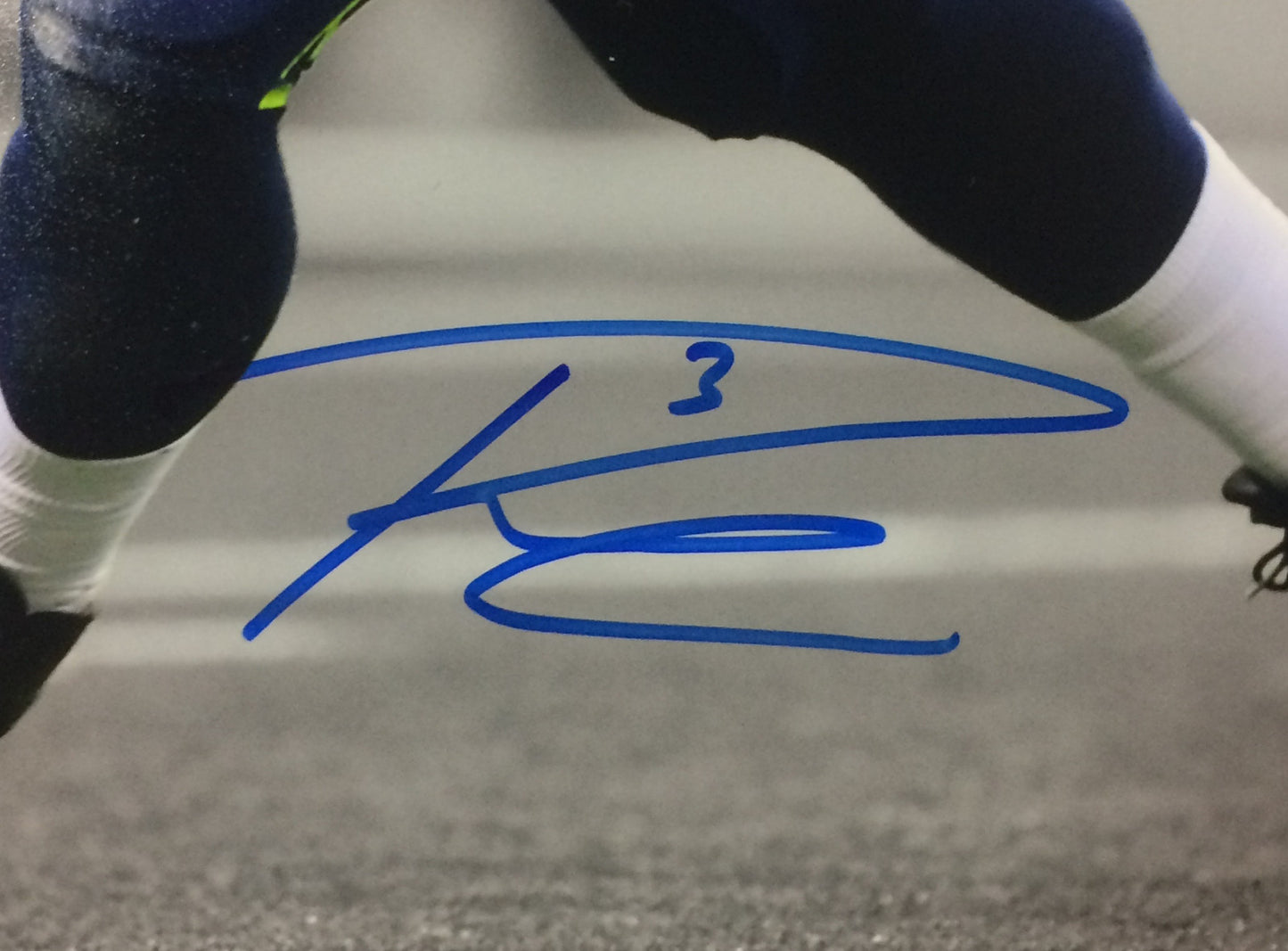 Russell Wilson signed 16x20 photo framed Seahawks coin mint autograph holo COA