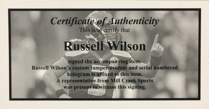 Russell Wilson signed 16x20 photo framed Seahawks coin mint autograph holo COA