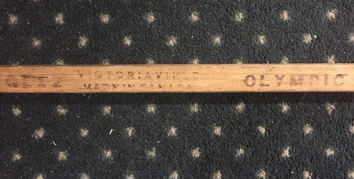 Victoriaville Olympics  1960 Canada Wood Fiberglass Hockey Stick Lefty Vintage