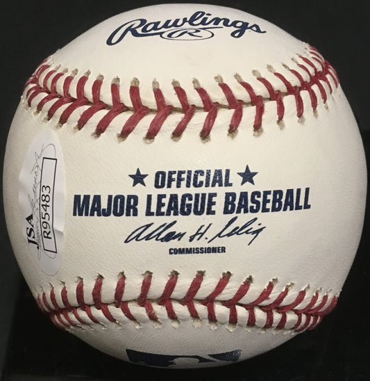 Tony Curtis Some Like it Hot actor signed official MLB Baseball auto JSA COA