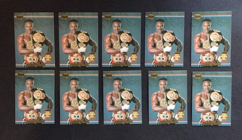 Evander Holyfield Ringlords Boxing Card #1 lot of 10 cards MINT the real deal