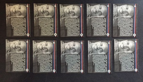 Evander Holyfield Ringlords Boxing Card #1 lot of 10 cards MINT the real deal