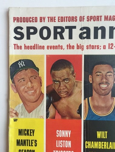 1963 SPORT ANNUAL Magazine Mickey MANTLE WILT CHAMBERLAIN LISTON