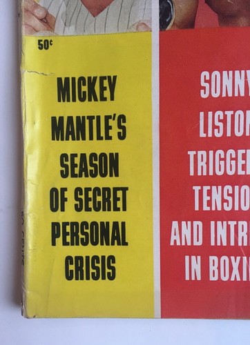 1963 SPORT ANNUAL Magazine Mickey MANTLE WILT CHAMBERLAIN LISTON