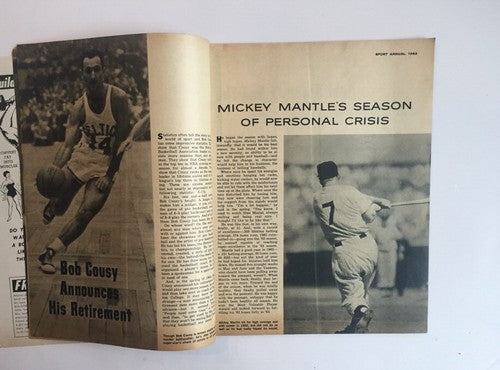 1963 SPORT ANNUAL Magazine Mickey MANTLE WILT CHAMBERLAIN LISTON